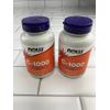 2 pack NOW FOODS Vitamin C-1000 Sustained Release - 100 Tablets