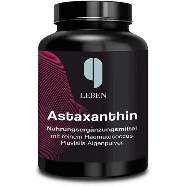 Direct purchase from Germany 9 Leben Astaxanthin 180 Vegan Capsules 12mg per day 3-6 months Natural Ingredients 6mg without additives Lab Test Made in Germany Pure to prevent sunburn Essential, quantity, see details