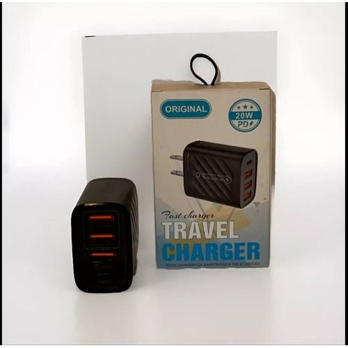 4-Port USB-C Charger: 20W Fast Charging for Your Favorite Devices
