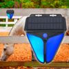 2PCS Solar Alarm LED Light with Strobe Light Motion Sensor Detector Wireless US