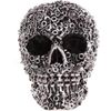 Puckator Figurine: Skull Stud and Screw Silver, resin, Multi, Height 12cm Width 10.5cm Depth 15cm