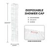 G2PLUS 100PCS Disposable Shower Caps - 44CM Plastic Elastic Bath Cap - Waterproof Hair Caps for Home Use, Hotel, Spa, and Hair Salon