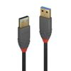 Lindy 36750 0.5m USB 3.0 Type A Cable, Anthra Line