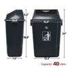 Idotry 13 Gallon Trash Can Plastic Kitchen Garbage Bin w/ Swing-Top, 4Packs Gray