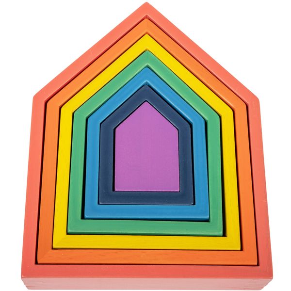 TickiT 73542 Rainbow Wooden Architect Houses