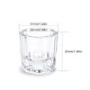 Glass Dappen Dish Crystal Cup Dappen Dish for Nail Art Acrylic Powder Nail Art Tools (2#No Lid)