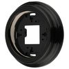 Surface-Mounted Porcelain Frame 1 Gang QR1 Black