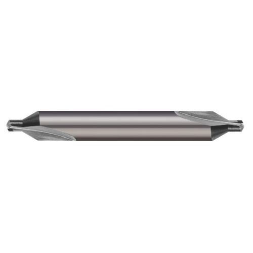 Micro 100 DC-1 Combined Drill & Countersink, 118° Point Angle, 60° Included Angle, 3/64" Dia, 3/64" Flute Length, 1/8" Shank Dia, 1-1/2" OAL, Uncoated
