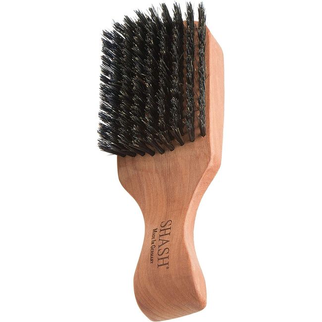 Since 1869 Hand Made in Germany - SHASH The Go-To 100% Boar Bristle Hair Brush for Men Suitable For Thin To Normal Hair, Firm, Naturally Conditions Hair, Improves Texture, Exfoliates and Stimulates the Scalp, Made in Germany