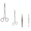 Splinter Removal Set of 4 Instruments Scissors Forceps Hemostat Lancent Splinter