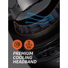 ICONIC WELD Embossed Design Helmet Sweatband