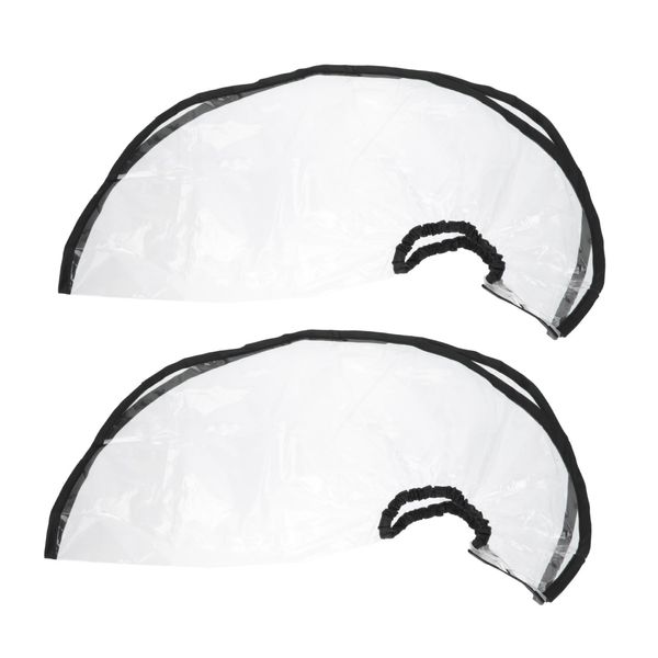 Beaupretty 2pcs Shampoo Funnel Barber Dye Washing Funnel Shampoo Washing Cape Shampoo Cape Barber Cape Salon Funnel Adjustable Clear Shampoo Sheer Cape Shawl Plastic Dye or Hair Bib