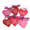 AGD Valentines Decor - Conversational Heart Ornaments 6pc Set