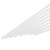 sourcing map 10Pcs ABS Plastic Rod Square Solid Bar 1/4" x 10" White Smooth Plastic Tube Rods for Handwork Model Material,DIY Sand Table,Architectural Model Making