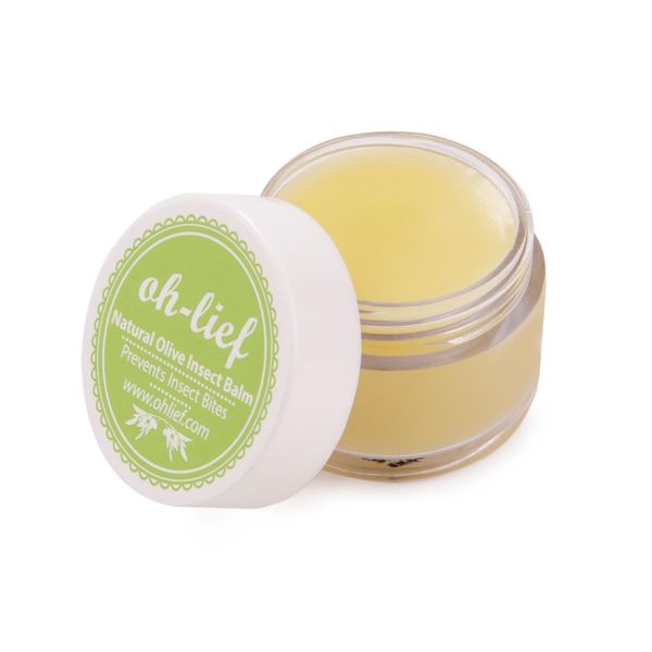 Oh-Lief Natural Olive Outdoor Balm Insect Repellent - Certified Natural & Organic, Gentle, DEET Free - Suitable for Sensitive Skin and Safe for use While Pregnant or Breastfeeding (10ml)