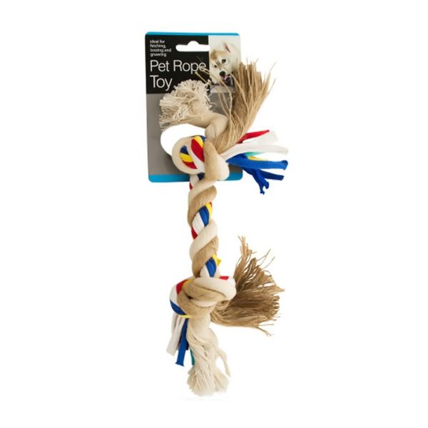 Bulk Buys Medium Colorful Knotted Pet Rope Toy-Package Quantity,8