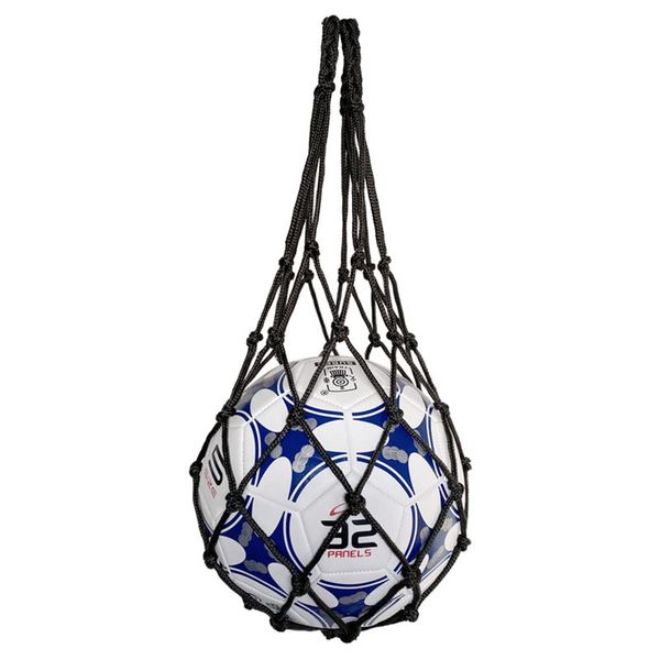 YFFSFDC Basketball Net Soccer Volleyball Net Simple Ball Bag Storage Ball Net (Black)