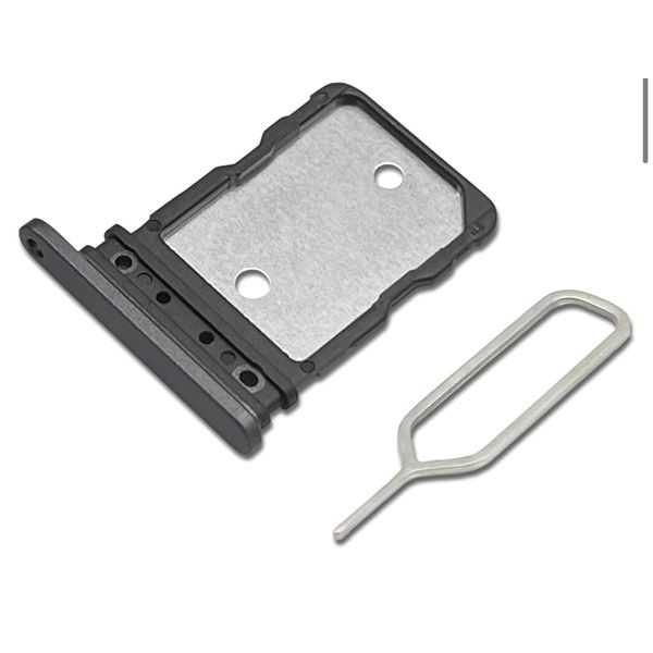 Bcmhub Dual SIM Card Tray Holder Replacement for Google Pixel 7/Pixel 8, SIM Pin, Black
