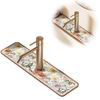 Faucet Draining Mat, Kitchen Sink Splash Guard Kitchen Rectangular Absorbent Draining Mat, Drying Mat for Kitchen, Bathroom Countertop Protect (A)