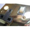 Replacement for Volex 1 Gang Switched Socket 13A Double Pole Black Interior Polished Brass Flat