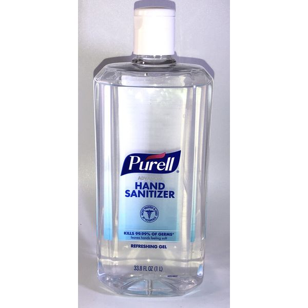 PURELL  1 Liter #9683-640-B Advanced Hand Sanitizer, Clean Scent,Flip Cap Bottle