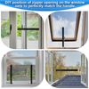 BKSAI Window Net to Keep Bugs Out Bug Net for Windows Fits Any Size 130x150CM Smaller Adjustable Mesh DIY Bug Net Fly Screen Window Nets