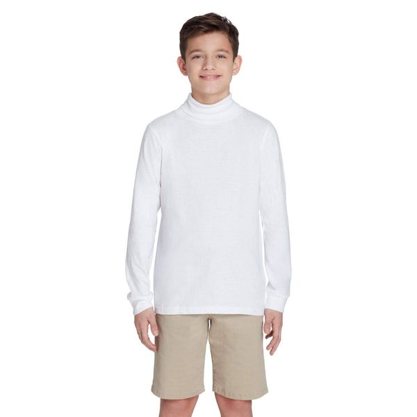 French Toast boys Turtleneck T Shirt, White, 4 US