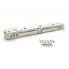Roller Drawer Slides/Runners Bottom Fix Metal White L:500mm (2pairs)