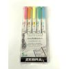 Zebra Mildliner Creative Highlighter Marker - Double Ended - Fluorescent Set 5Pk