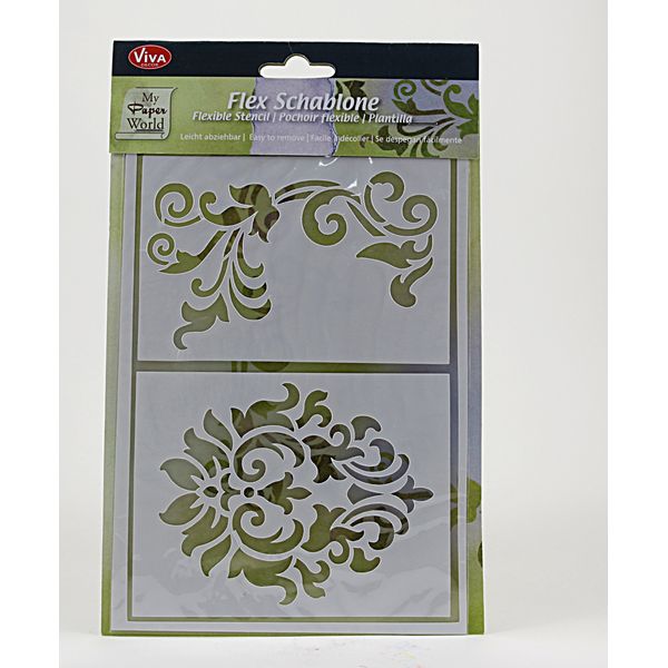 Viva Decor Flexible Sticky Stencil - Embellishment & Motif #4