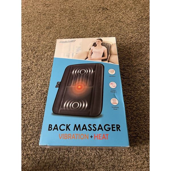 Health Touch Back Massager with Soothing Heat & Vibration Open Box