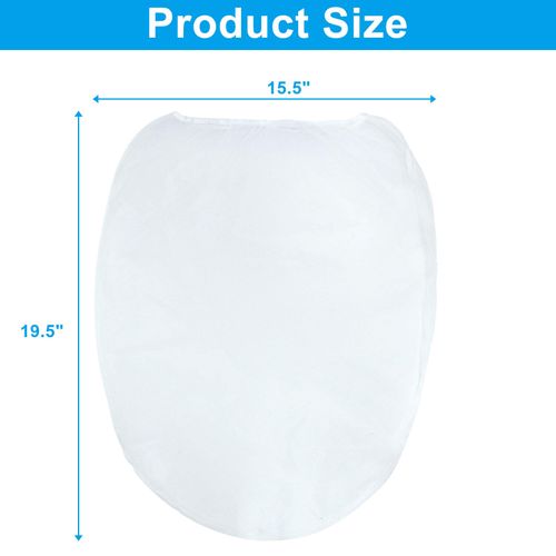 Hordion 10 Pack Paint Strainer Bag 5 Gallon Bucket Strainer, White Fine Mesh Paint Filter Bags with Elastic Drawstring Top Opening for Paint Gardening