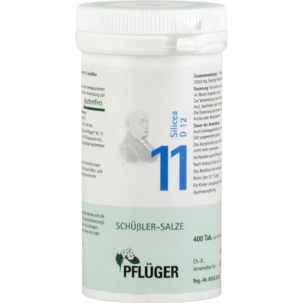 Pflüger Biochemie Nr.11 Silicea D12 Tabletten, 400 St. Tabletten