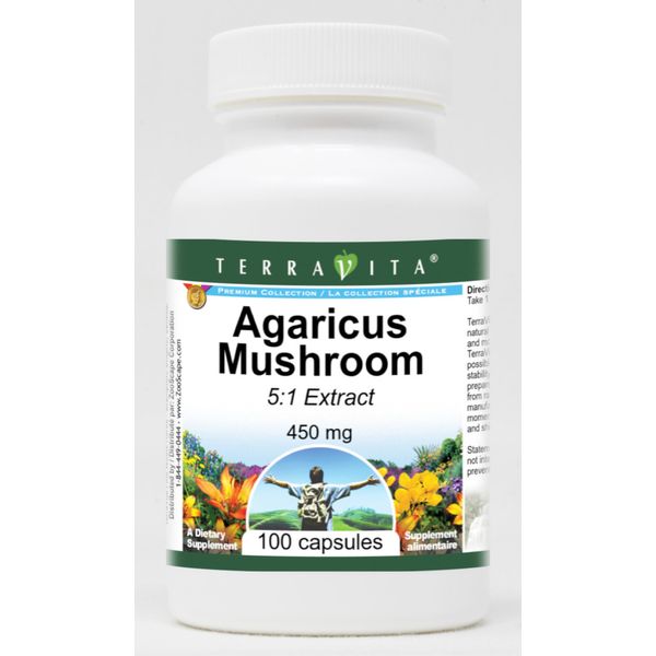 Agaricus Mushroom 5:1-450 mg (100 Capsules, ZIN: 520872)
