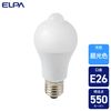 ELPA LDA5D-G-G5107PIR LED Light Bulb with Sensor, General Bulb Shape, 40 Shape Equivalent, 40 Shape Equivalent, 550lm, 5W, E26 Base, Daylight Equivalent, Motion Sensor, Sensor Light,