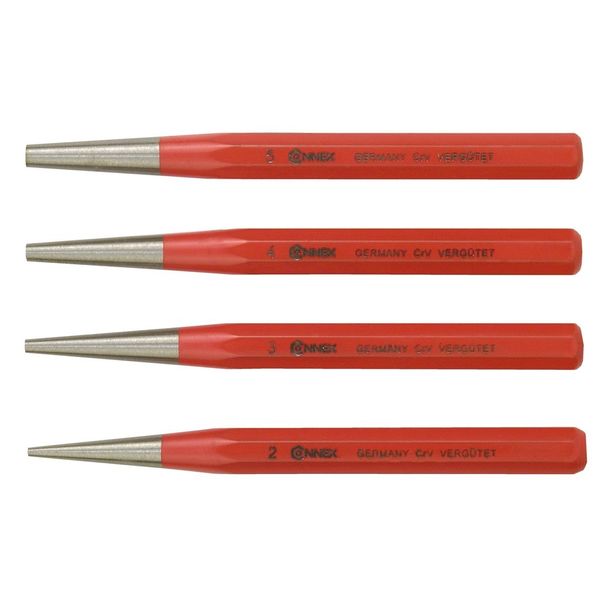 Connex COXT660104 Drift Punch Set, Silver/Red