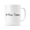 WeDoMugs #HOM Green Ceramic 11oz Coffee Tea Gift Mug Cup