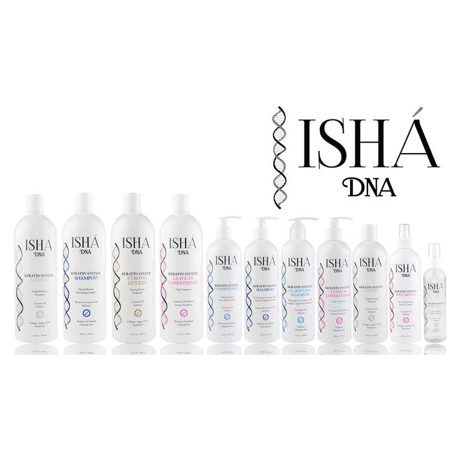 ISHA DNA Ceramic Hair Mask Infused with Keratin - All Types of Hair - Conditioning Mask Repairs and Hydrates Damaged Hair - Repairs and Prevents Split Ends - Controls Frizz