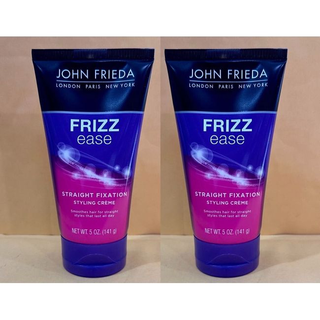 *PACK OF 2* John Frieda Frizz Ease Straight Fixation Styling Creme 5 oz 141 g