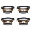 sourcing map 3W 4 Ohm DIY Magnetic Speaker 52mm Square Shape Replacement Loudspeaker 4pcs