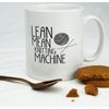 Hippowarehouse Lean Mean Knitting Machine Printed Mug Cup Ceramic 10oz