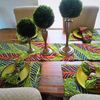 African Dining table set home decor