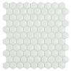 Willow Hexagon Matt White Mosaic Tile Bathroom Kitchen Splashback White Mosaic Tile 307 x 317mm