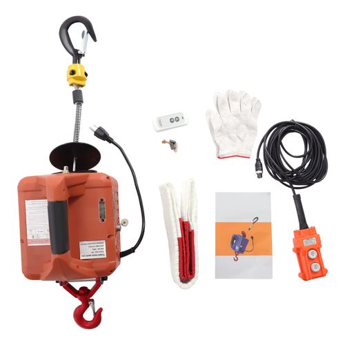 Portable 3-in-1 Control Electric Hoist, 300kg/660 Lbs Lifting Winch, 1500 Watt 110v Electric Winch Crane with Remote Control, with Cord and Wireless Remote Control
