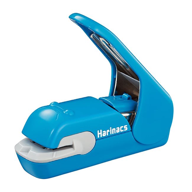 Kokuyo SLN-MPH105B Hachikisu Hole-free Needle-less Stapler, Harinacs Press, Blue