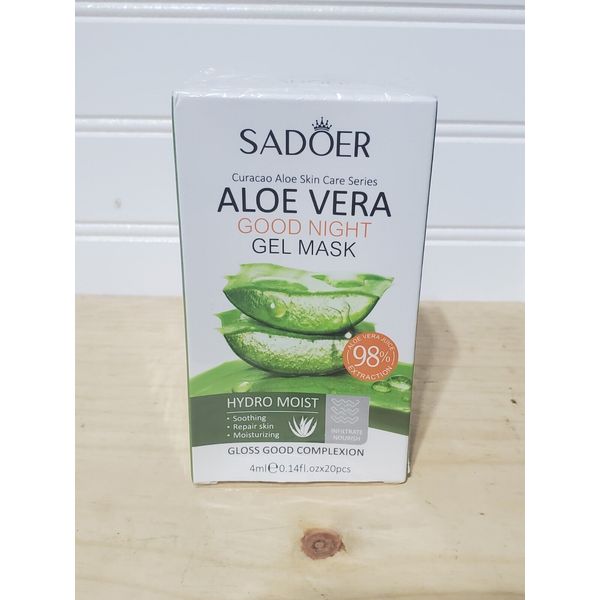 Sadoer Aloe Vera Good Night Gel Mask, 20pc, Moisturizer