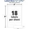 Avery 40720 No-Iron Handwrite Fabric 54 Labels White 1/2" x 1-3/4" 2 Pack