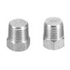 Stainless Steel Outer Hex Thread Socket Pipe Plug Fitting 1/4" NPT Male Thread Pipe Countersunk Pipe Connector Fittings(PT1/8)