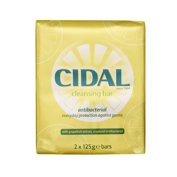 Cidal Natural Antibacterial Soap TWIN PACK 125g