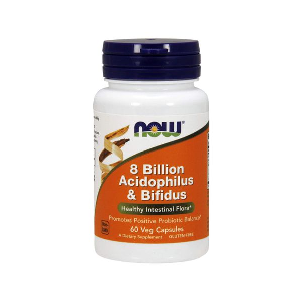 Now Foods Acidoph/Bifidus 8 Billion Capsules, 60 CT